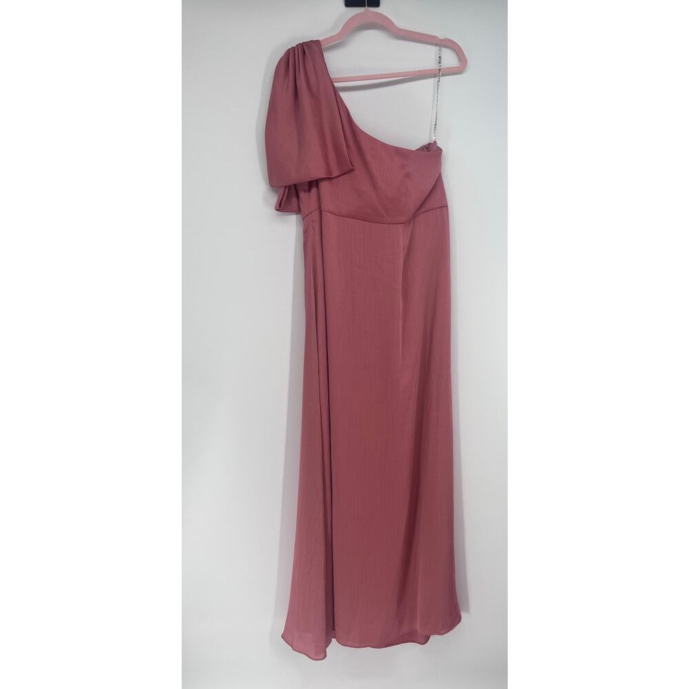 Sachin & Babi Chelsea One Shoulder Bow Gown Size 22W - Picture 4 of 11